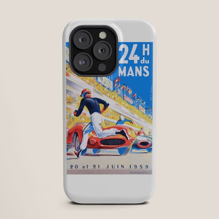 1959 24 Hours of Le Mans Race Poster iPhone Case