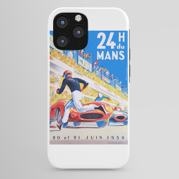 1959 24 Hours of Le Mans Race Poster iPhone Case