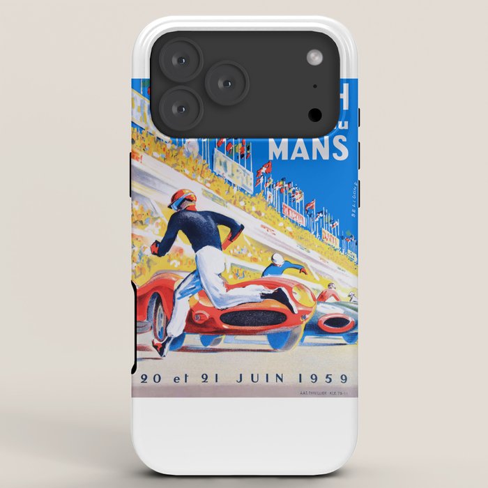 1959 24 Hours of Le Mans Race Poster iPhone Case