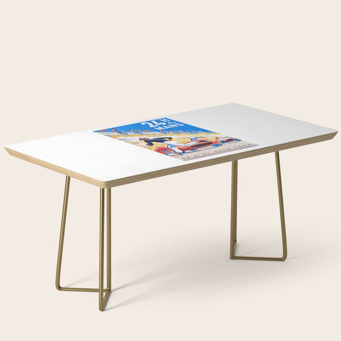 1959 24 Hours of Le Mans Race Poster Coffee Table
