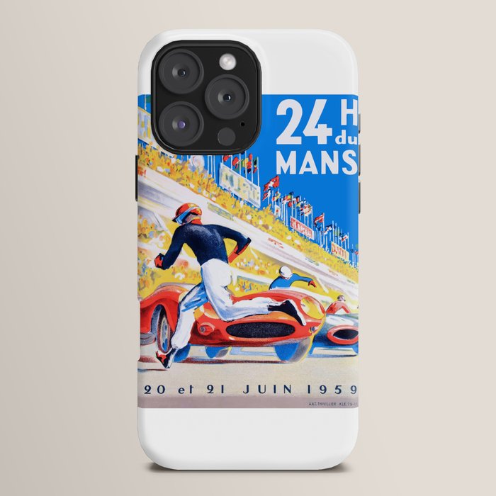 1959 24 Hours of Le Mans Race Poster iPhone Case