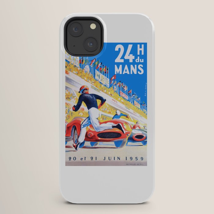 1959 24 Hours of Le Mans Race Poster iPhone Case