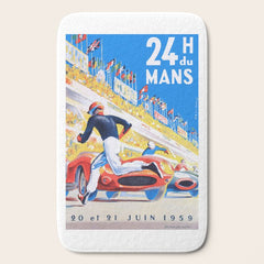 1959 24 Hours of Le Mans Race Poster Bath Mat