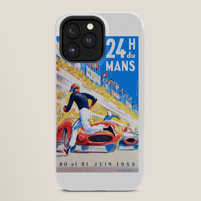 1959 24 Hours of Le Mans Race Poster iPhone Case
