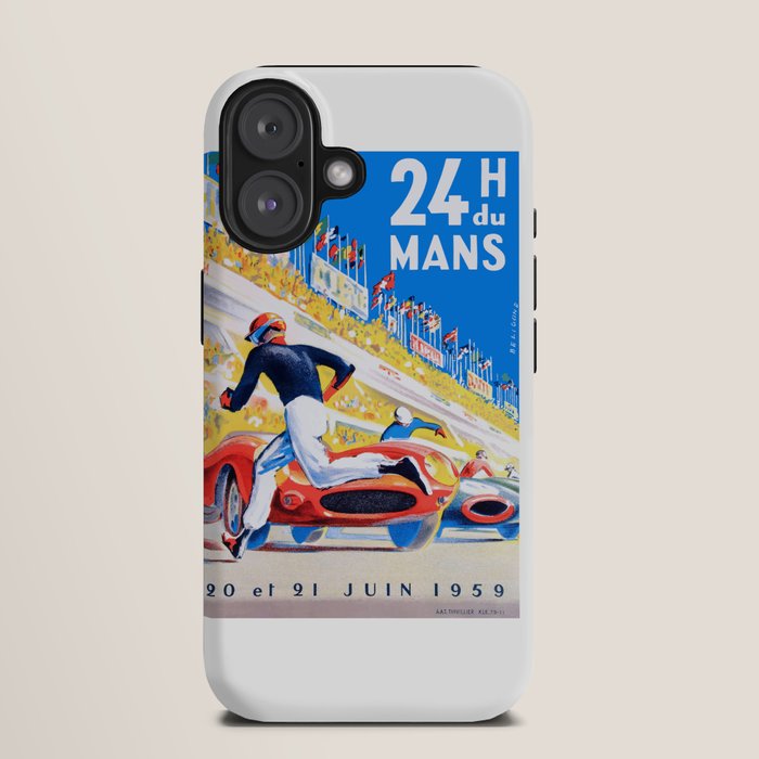 1959 24 Hours of Le Mans Race Poster iPhone Case