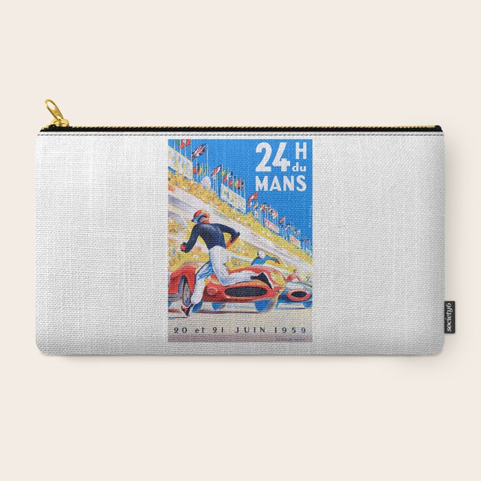1959 24 Hours of Le Mans Race Poster Carry All Pouch