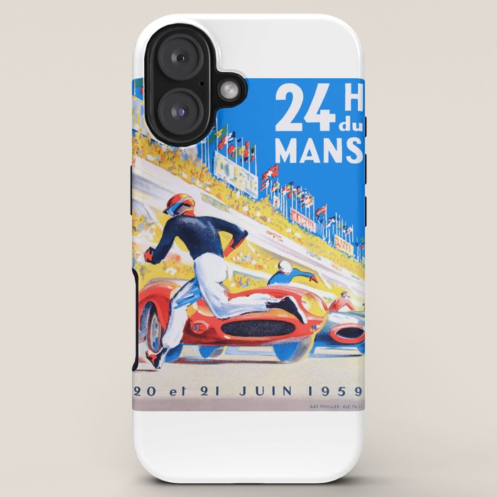 1959 24 Hours of Le Mans Race Poster iPhone Case