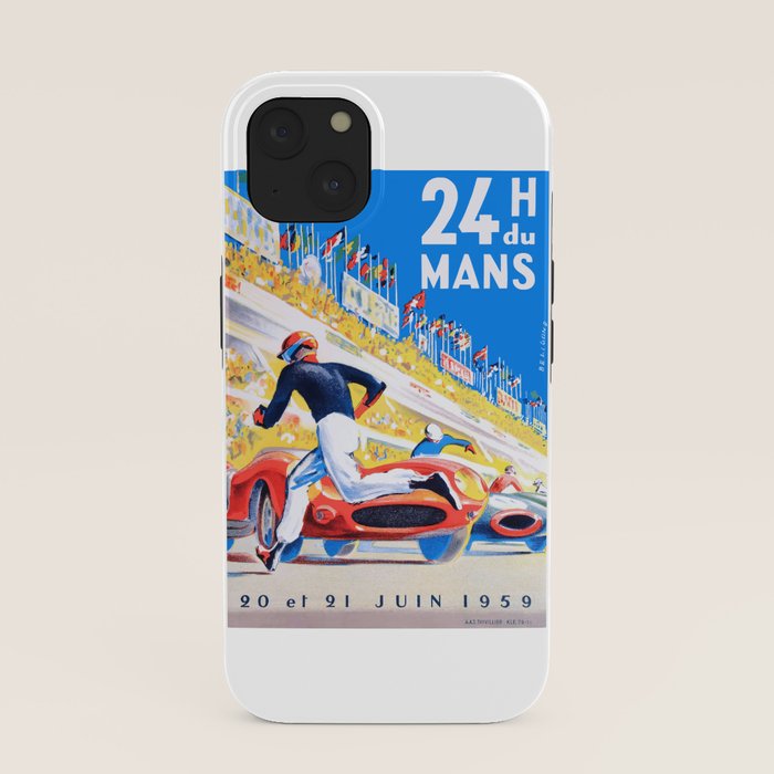 1959 24 Hours of Le Mans Race Poster iPhone Case