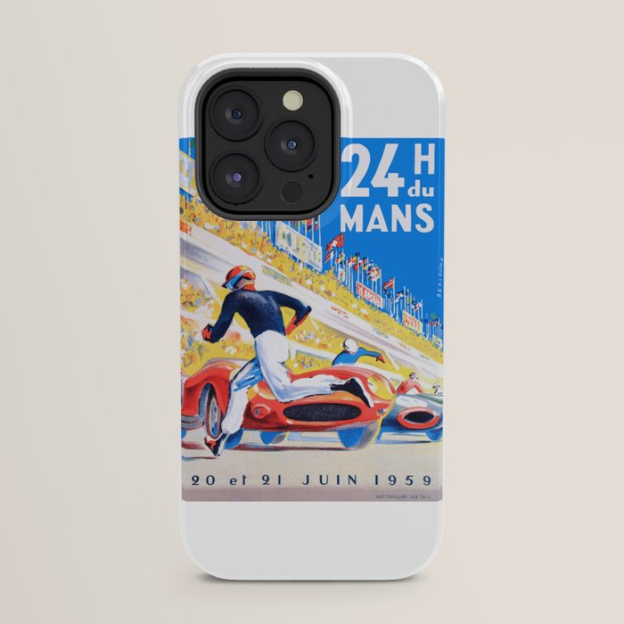 1959 24 Hours of Le Mans Race Poster iPhone Case