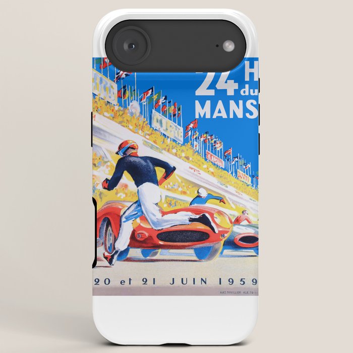 1959 24 Hours of Le Mans Race Poster iPhone Case