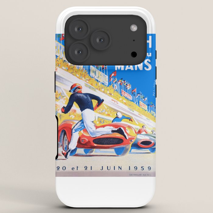 1959 24 Hours of Le Mans Race Poster iPhone Case