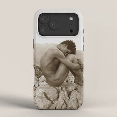 Caino' Male Nude black and white photograph / black and white photography by Wilhem von Gloeden iPhone Case