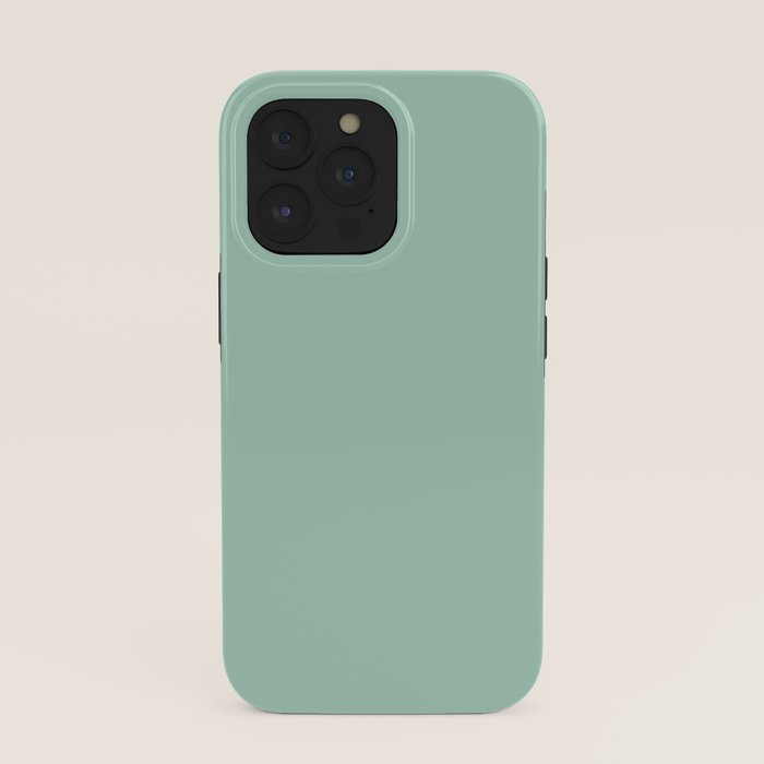 1950s Mint Green Solid iPhone Case