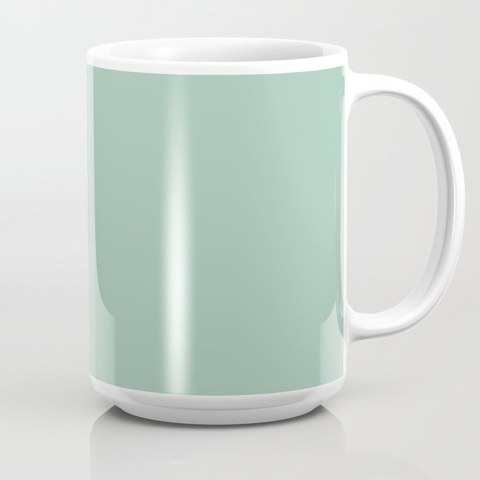 1950s Mint Green Solid Coffee Mug