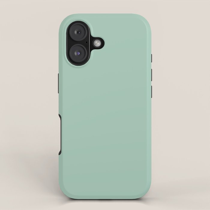 1950s Mint Green Solid iPhone Case