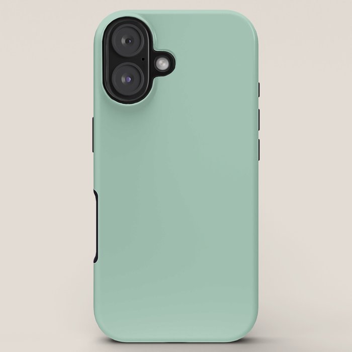 1950s Mint Green Solid iPhone Case