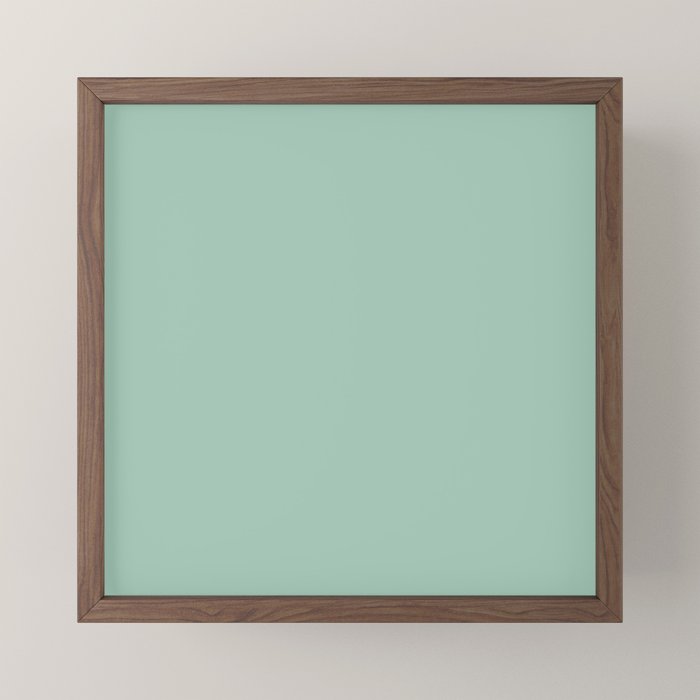1950s Mint Green Solid Mini Art Print