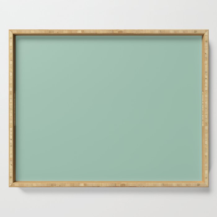 1950s Mint Green Solid Serving Tray