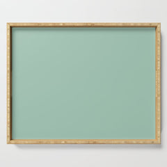 1950s Mint Green Solid Serving Tray