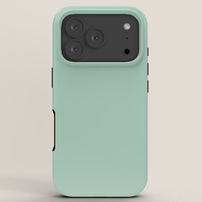 1950s Mint Green Solid iPhone Case
