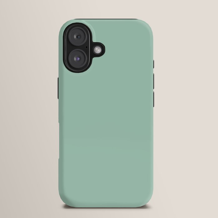 1950s Mint Green Solid iPhone Case