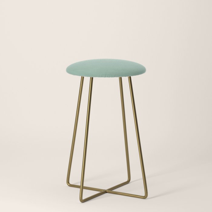 1950s Mint Green Solid Stool
