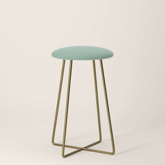 1950s Mint Green Solid Stool