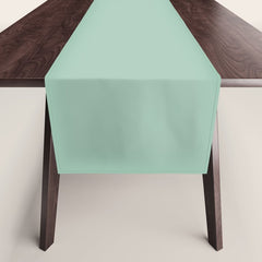 1950s Mint Green Solid Table Runner