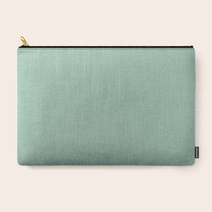 1950s Mint Green Solid Carry All Pouch
