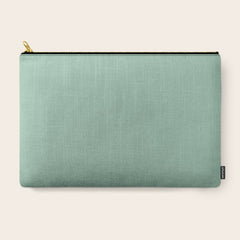 1950s Mint Green Solid Carry All Pouch