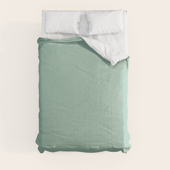 1950s Mint Green Solid Comforter