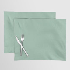 1950s Mint Green Solid Placemat