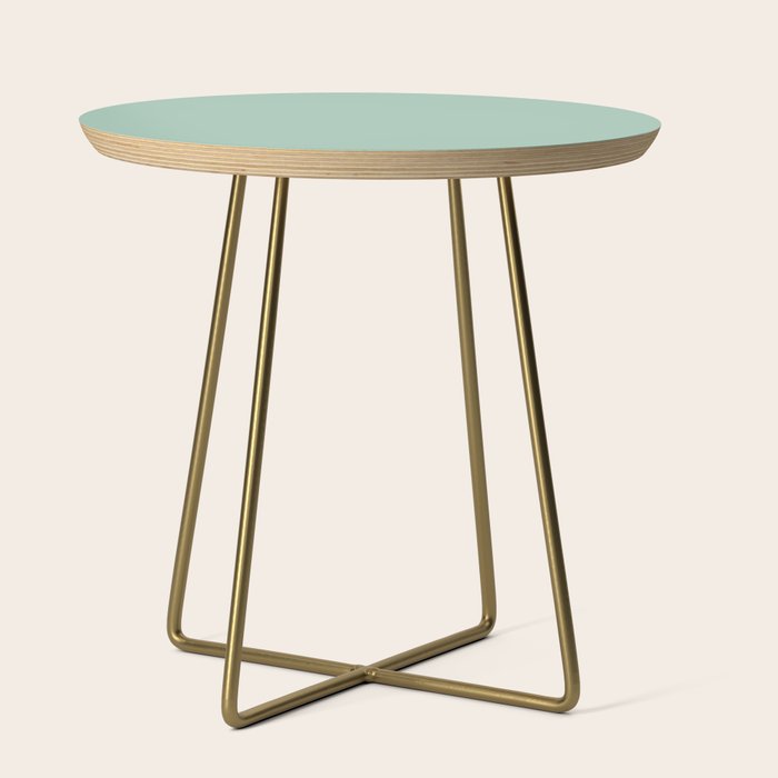 1950s Mint Green Solid Side Table