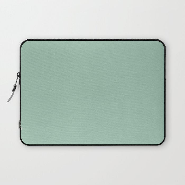1950s Mint Green Solid Laptop Sleeve