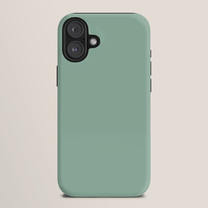 1950s Mint Green Solid iPhone Case