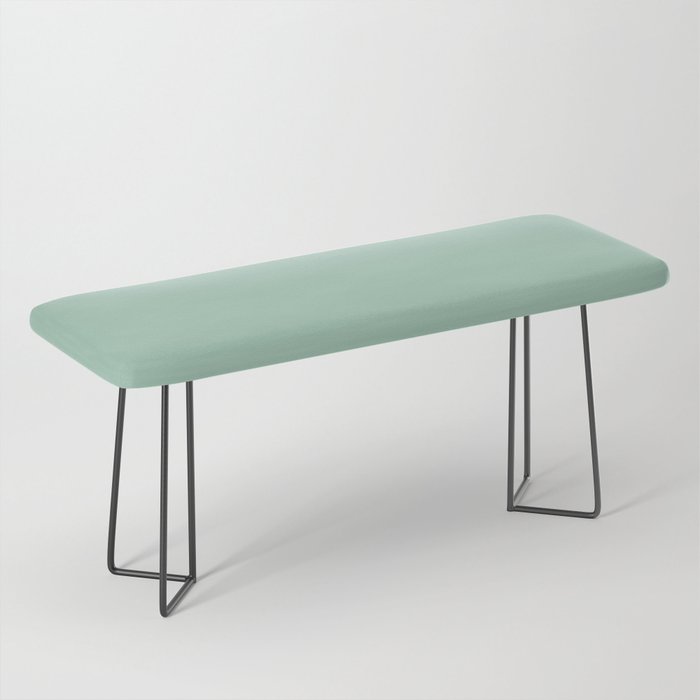 1950s Mint Green Solid Bench
