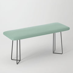 1950s Mint Green Solid Bench