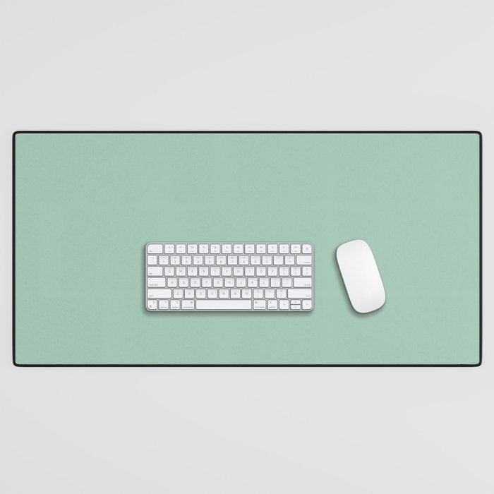 1950s Mint Green Solid Desk Mat