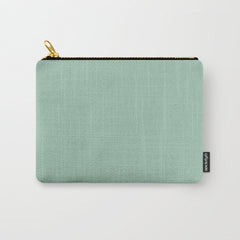 1950s Mint Green Solid Carry All Pouch