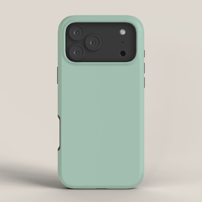 1950s Mint Green Solid iPhone Case