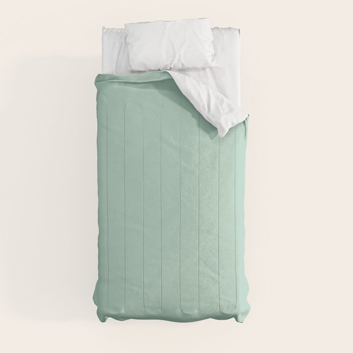 1950s Mint Green Solid Comforter