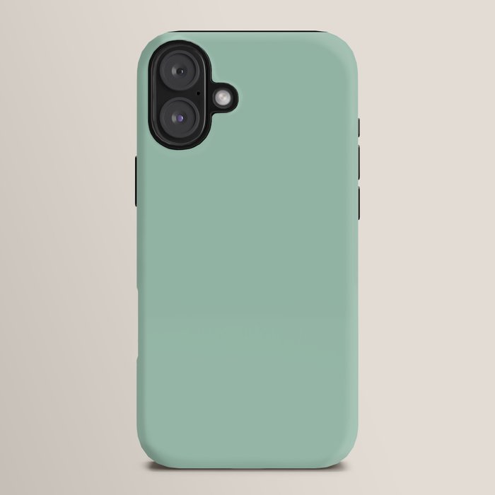 1950s Mint Green Solid iPhone Case