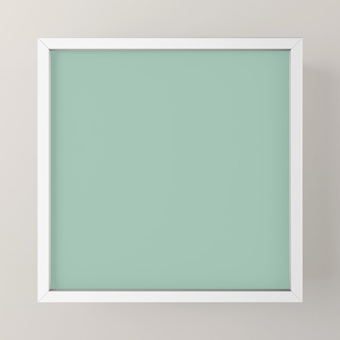 1950s Mint Green Solid Mini Art Print