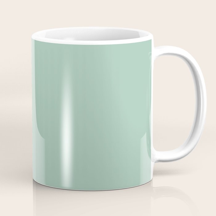 1950s Mint Green Solid Coffee Mug
