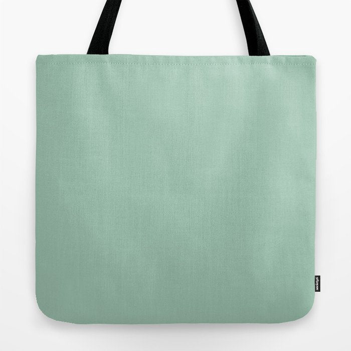 1950s Mint Green Solid Tote Bag