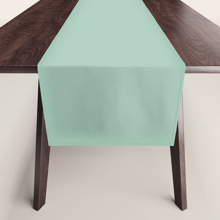 1950s Mint Green Solid Table Runner