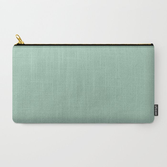 1950s Mint Green Solid Carry All Pouch