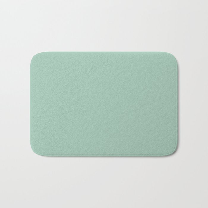 1950s Mint Green Solid Bath Mat