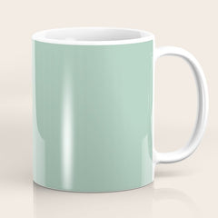 1950s Mint Green Solid Coffee Mug