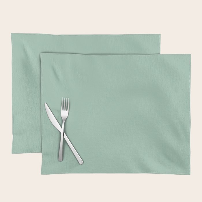 1950s Mint Green Solid Placemat